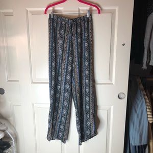 High waisted flowy pants